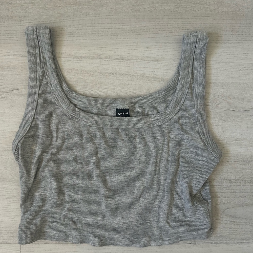 SHEIN Heather Gray Sleeveless Top